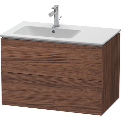 Duravit L-Cube mueble bajo lavabo suspendido, 2 cajones, lavabo