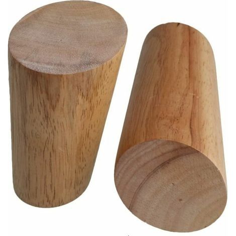 Set mit 4 abgewinkelten Möbelbeinen aus Massivholz, 10 cm, Ersatzbeine mit Montageplatte und Schrauben für Sofa, Fernseher, Bett, Esstisch (1/3)