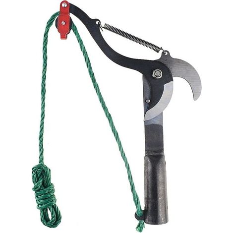 Sécateur Élagueur Télescopique avec Scie Intégrée et Corde de Tirage, Outil de Taille pour Arbres Fruitiers et Élagage en Hauteur, Accessoire de Jardinage (1/5)