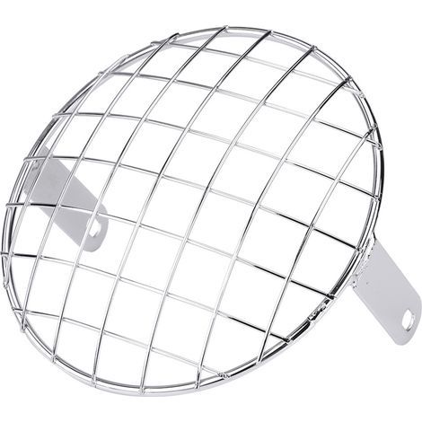 Copertura griglia faro moto Cocoarm da 7 pollici con griglia, facile installazione, universale per Cafe Racer, Chopper, Cruiser, protezione faro vintage. (1/5)