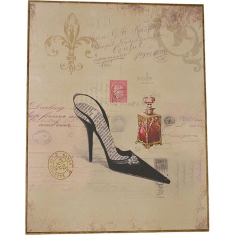 Obraz Vintage Retro Czarny Pero Paryż Moda Glamour (1/5)