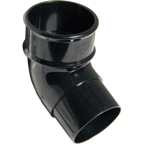 FloPlast 68mm Round 112' Offset Bend - Black (1/3)