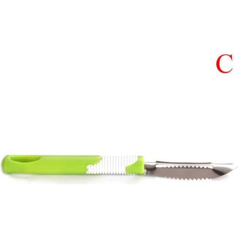 Couteau éplucheur de légumes, couteau éplucheur de pommes de terre pour le nettoyage des légumes couteaux cou (1/4)