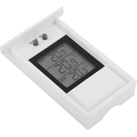 Digitales Hygrometer-Thermometer für Innenräume, wasserdichter Temperaturregler, weiß (1/3)