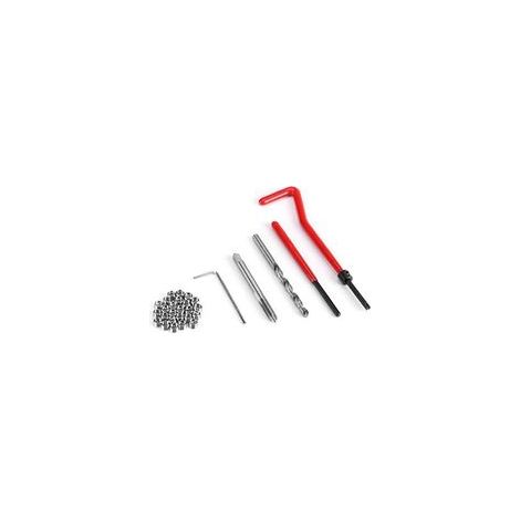 30Pcs Kit Reparation Filetage M8 INOX Foret Hélicoïdal Clé Hexagonale Insert Filetage Taraud Filiere Professionnel pour Entretien Quotidien Automobile Perceuse Moteur (1/5)