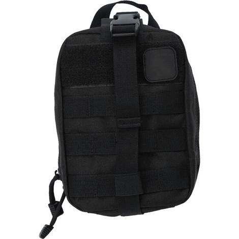 Sac de premiers secours tactiques d'extérieur Pochette d'urgence pour escalade Noir (1/4)