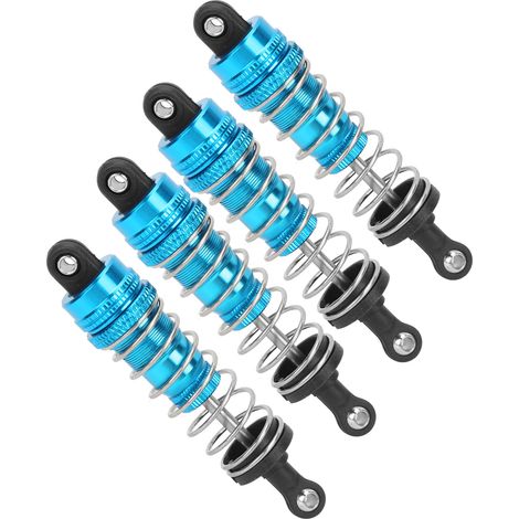 Ensemble de 4 amortisseurs métalliques RC pour crawlers RC 1/12 MN86, MN86S, MN86K et MN86KS (bleu) (1/5)
