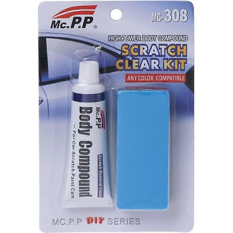 Éponge à cire de polissage pour réparer les rayures de voiture, crème anti-rayures, pâte d'entretien automobile (1/5)