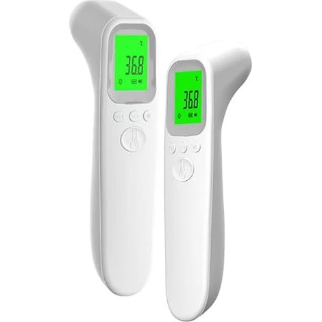 Thermomètre Infrarouge sans Contact Bébé/Adultes - Mesure Frontale Instantanée avec Alerte Fièvre (1/5)