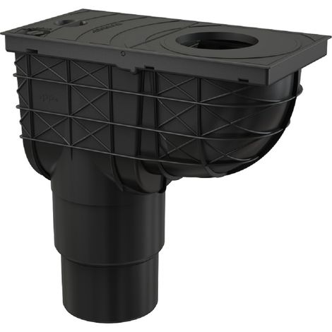 Alcadrain Bac de rétention universel 300×155/125/110 mm sortie verticale, Noir (1/2)