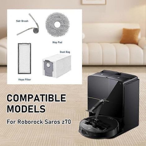 Kit d'accessoires pour aspirateur Roborock Saros Z70 et Saros Z70 Ultra - Pièces de rechange (1/5)