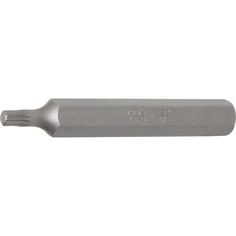 BGS Longitud de la broca 75 mm accionamiento hexagonal exterior 10 mm (3/8") multidentado interior (para XZN) M5 - 4859