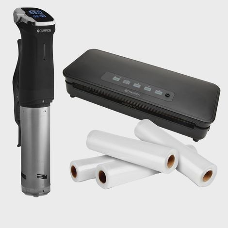 Sous-Vide-Set mit Vakuumiergerät und 4 Rollen (1/3)
