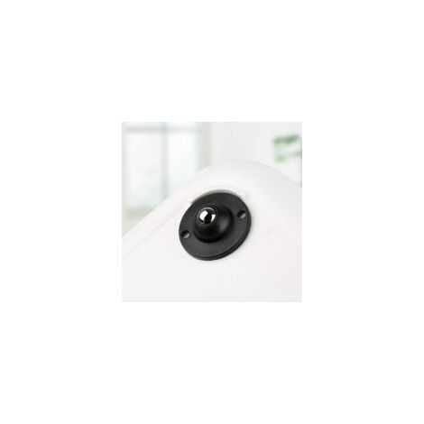 Ruote autoadesive, mini ruote girevoli, ruote girevoli silenziose a 360 gradi in acciaio inox per vari mobili, perline di nylon, contenitori neri per riporre oggetti sul fondo del contenitore, 8 pezzi