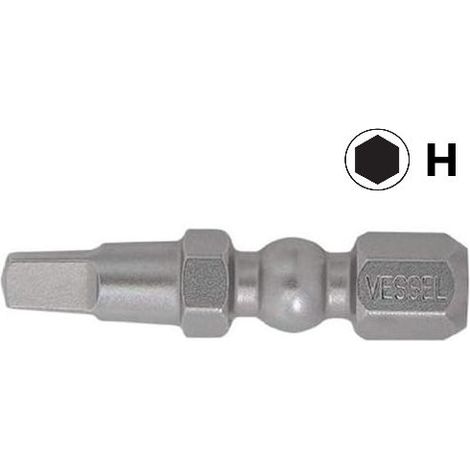 Embout vissage torsion impact ball h - Empreinte : H2 - VESSEL (1/2)