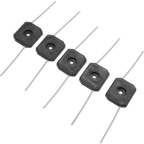 5 Pièces 150 mm Tete Débroussailleuse Accessoires pour Coupe-Bordures Plastique et Fil Tête de Coupe-Bordure Efficace pour Jardins et Pelouses (1/4)