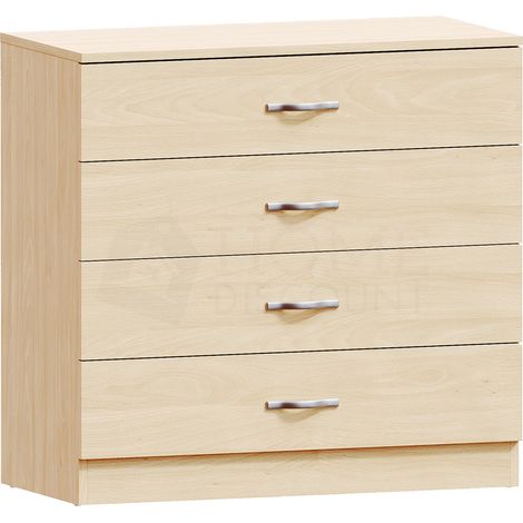 Riano Kommode mit 4 Schubladen, Schlafzimmer-Aufbewahrungsmöbel, Kiefer (1/5)