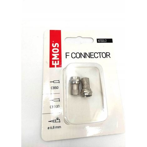 F-Stecker 5.0/6.5 für Koaxialkabel CB100 1 Stück. (1/5)
