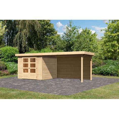 SH Askola 3,5 natur242x242x211 mit AD 2,80m + Rückwand