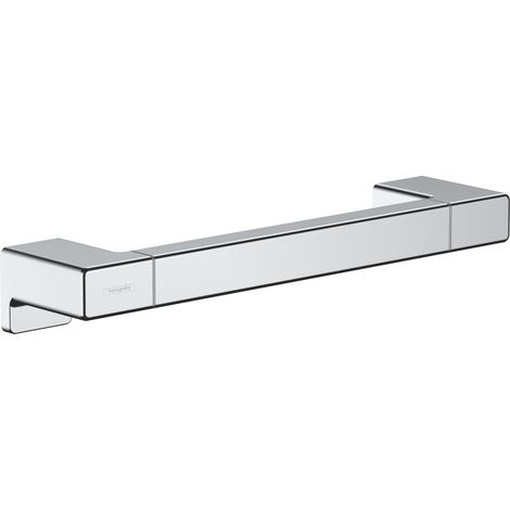 Hansgrohe – Poignée d'appui 348mm – Métallique – Montage mural avec matériel inclus – Fixation encastrée pour espaces confinés