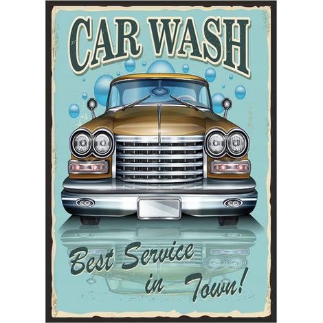 POSTER FOTOGRAFICO IN CORNICE 53x73 cm Garage Car P1844 (1/4)