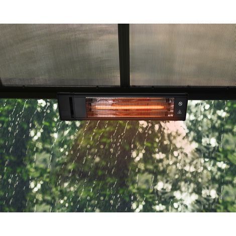 Canopia Rriscaldatore Esterno Utilitario 1800-W Fibra Di Carbonio Resistente All'acqua IP65 Con Montaggio a Parete (1/5)