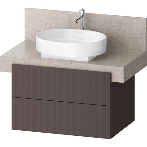 Duravit Balcoon, sous-lavabo en console, suspendu, ardoise brun