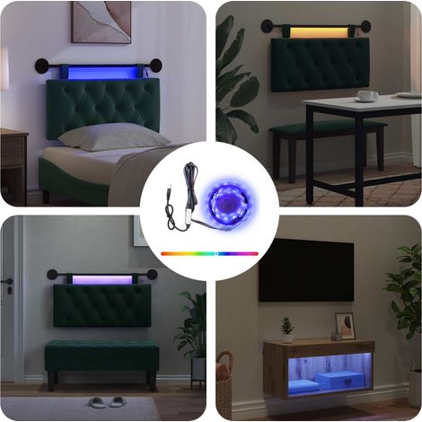 vidaXL Bande LED 2 pc Noir SMD5050 (1/5)