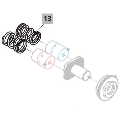 Ressort de rappel inox pour pédales de mixage Idral 02095   ressort