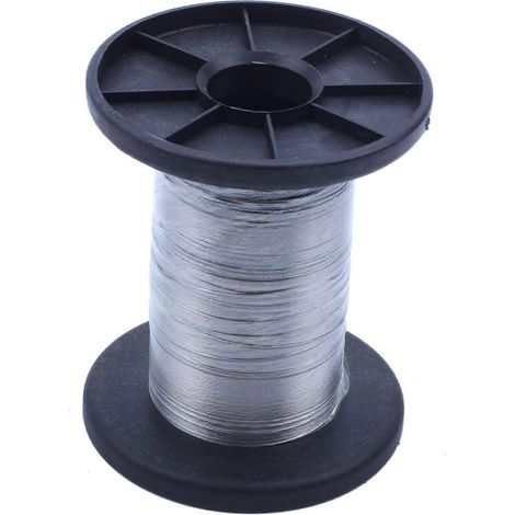 Spule mit 304 Edelstahldraht, massiver Strang, blanker, harter Draht, 30 m, 0,3 mm² (1/5)