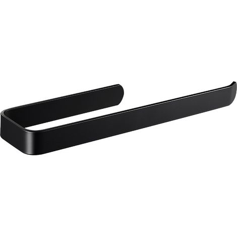 Porte-Serviette Salle de Bain Adhésif,Porte-Serviettes Moderne Simple sans Perage,Porte-Serviettes Mural,29CM,304 Acier Inoxydable,Noir Mat,Convient pour Cuisine, Salle de Bain, Tiroir, Armoire (1/3)