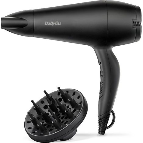 Babyliss D215DE Haartrockner schwarz 2000 W leistungsstark (1/4)