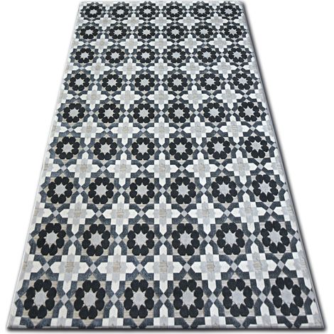 Carpet LISBOA 27206/356 Flowers Grey grey 80x150 cm