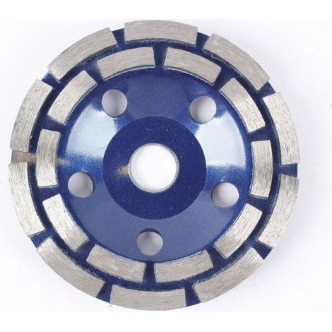 Disque diamant pour meuleuse 180 mm – Alésage 22,23 mm – Double rangée pour ponçage béton, granit, maçonnerie – Performance optimale (1/5)