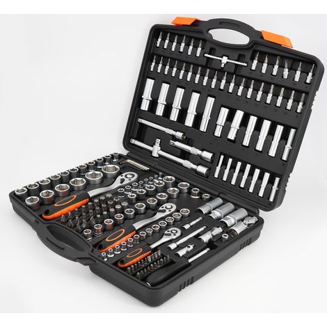 Mallette d'outillage PRO 171 pièces avec jeu de douilles et clés à cliquet (1/5)