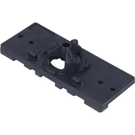 Gabarit de perçage pour charnières invisibles de porte d'armoire, guide de perçage 35 mm avec 2 serre-joints en F pour le travail du bois, noir (1/5)