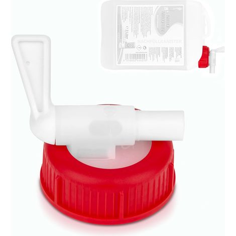 Robinet de sortie pour bidon en plastique DIN45 de 2 à 10 litres - Convient également pour les aliments - Robinet de vidange ou bec verseur pour un doseur pratique (1/5)