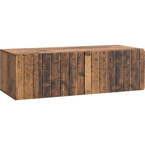 Wandmontierter TV-Schrank Altholz 98 x 41 x 30 cm Holzwerkstoff vidaXL