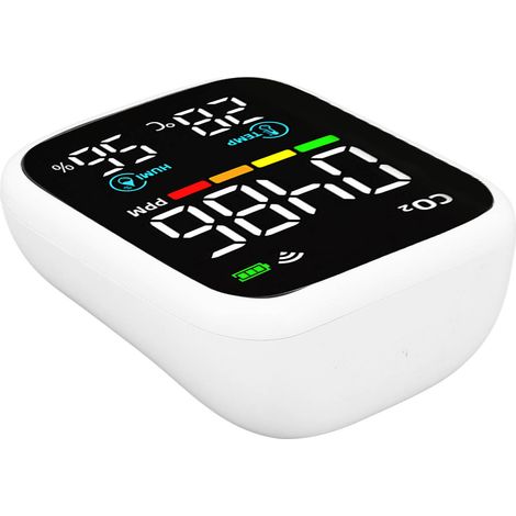 Moniteur de qualité de l'air multifonctionnel 8 en 1 avec chargement USB, détecteur de dioxyde de carbone et d'humidité pour Tuya (1/5)