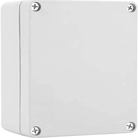 White Waterproof Junction Box 80mm x 110mm x 70mm ABS Outdoor Lighting Enclosure Electrical Connection Cable