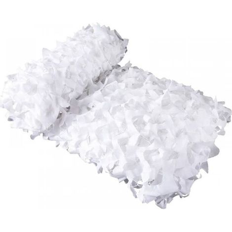 Rectangular shade sail 3x4 m white – 100% lightweight polyester – Double-sided PVC coating – For outdoor sun protection (1/4)