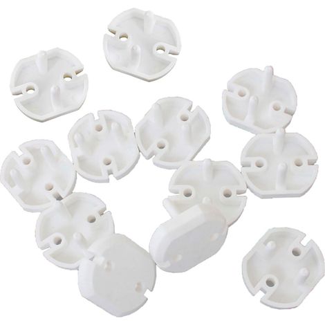 Couvercle De Prise - Protection Enfant Pour Prises UE À 2 Broches - Blanc - 20 Pièces (1/5)