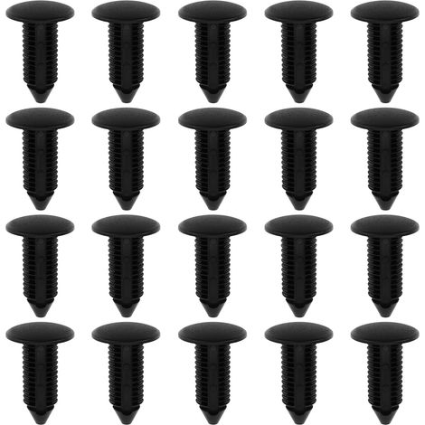 20 Pièces Agrafes Arbre de Noël pour Garniture Auto 10 mm Fixations pour Panneaux Intérieurs (1/5)