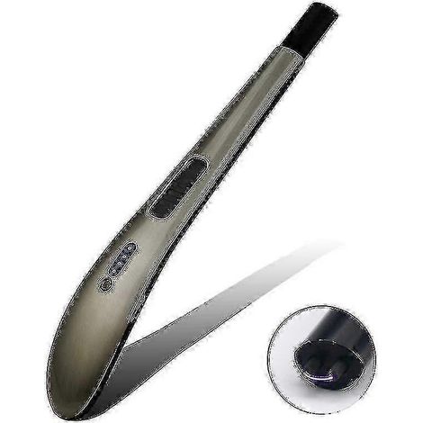 Briquet à arc électrique rechargeable USB sans flamme pour bougies, idéal pour la maison, la cuisine, le barbecue et le camping (GuanGuan-Gris-) (1/4)