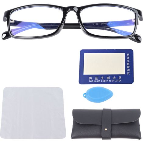 Occhiali Anti Luce Blu – Montatura TR90 Leggera e Flessibile, Design Rettangolare Elegante – Protezione Schermo per Gaming, Ufficio e Lettura (1/5)