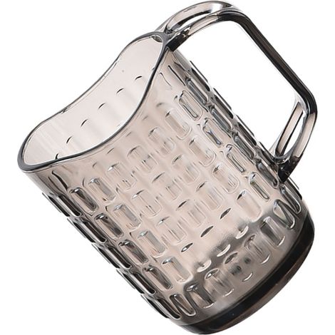 Tasse de brosse à dents multifonctionnelle transparente de 280ML, bain de bouche pour brossage des dents, pour salle de bain (1/5)