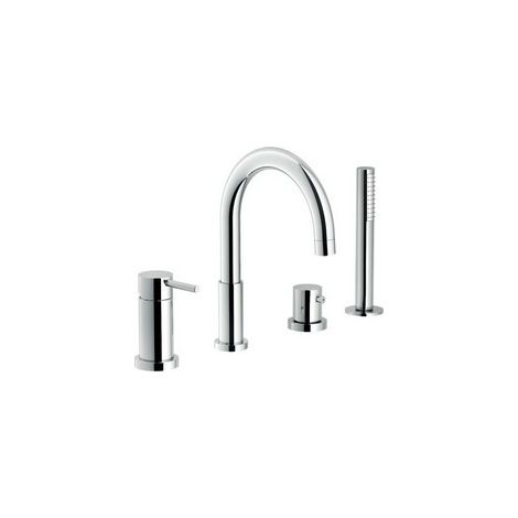 Miscelatore bordo vasca Nobili serie LIVE WEBK110/9TCR  Cromato - Ottone