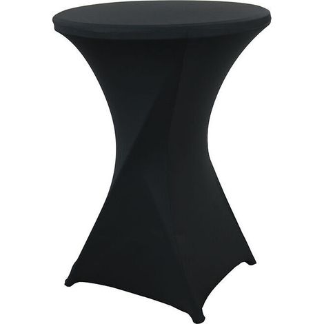 (le noir) 60cm×110cmHousse de Table de bistrot - Mange Debout - Deco Cocktail - Stretch Spandex (1/5)