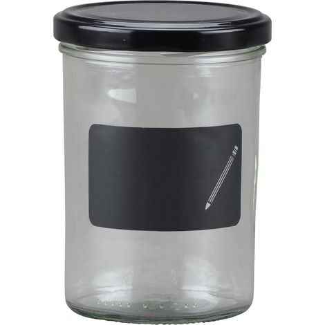 Sturz-Glas Cucinare 440 ml mit Kreidefeld zum Beschriften (1/4)
