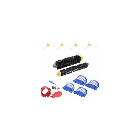 LAN Kit d'accessoires Candyse pour iRobot Roomba 675, 676, 677, 655 : filtre, brosse latérale, serpillière, balai Roomba - Pièces détachées - DPZO (1/3)
